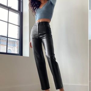 Aritzia Wilfred Melina Pant, Vegan Leather, Sz 12